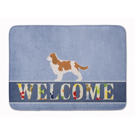 Carolines Treasures Cavalier King Charles Spaniel Welcome Machine Washable Memory Foam Mat BB5553RUG